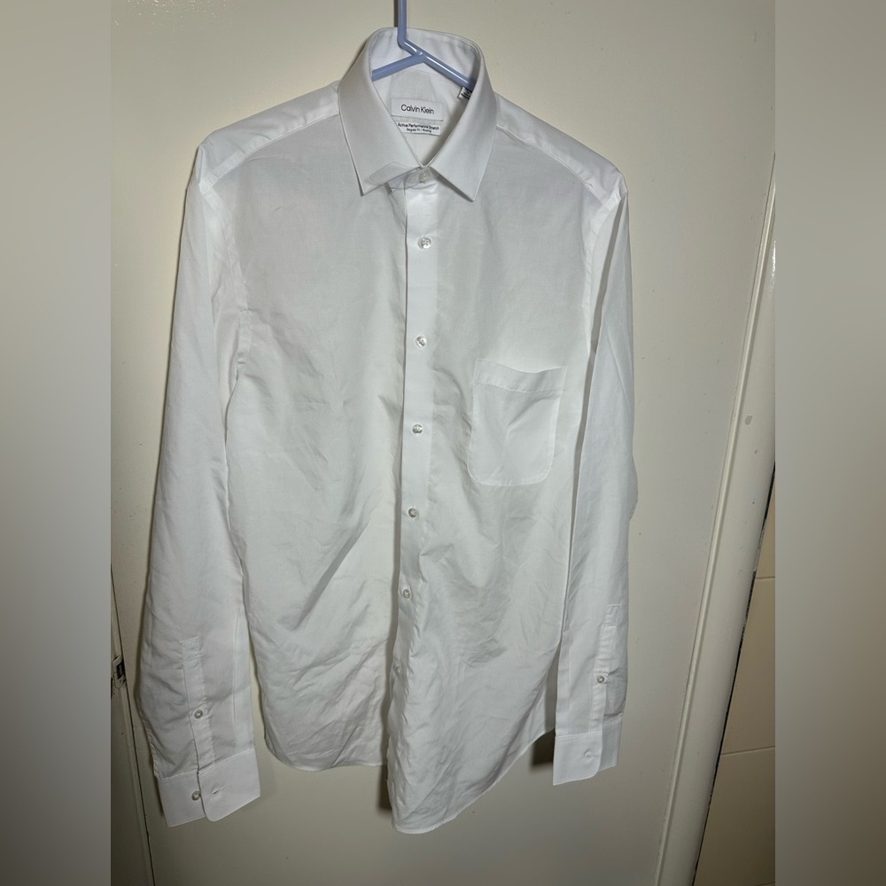 NWOT Calvin Klein Crisp White Dress Shirt